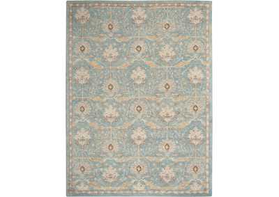 Image for Nourison Jazmine JAZ02 Light Blue and Beige 9'x12' Oversized Wool Rug