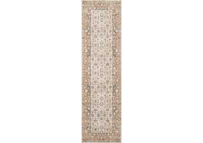 Image for kathy ireland Home Malta MAI04 Beige 8' Runner Hallway Rug