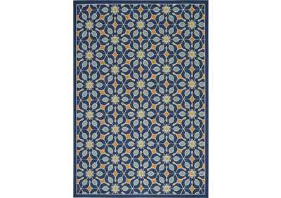 Image for Nourison Caribbean CRB07 Navy Blue 7'x10' Large Rug