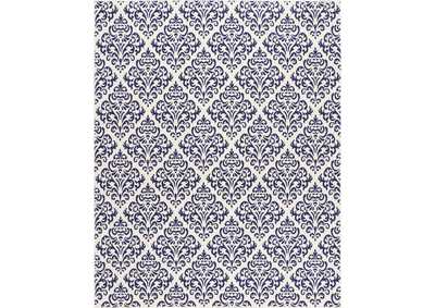 Image for Nourison Grafix GRF06 Navy Blue and White 8'x10' Large Rug