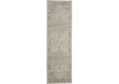 Image for Nourison Tranquil TRA06 Pink and Beige 7' Runner Hallway Rug