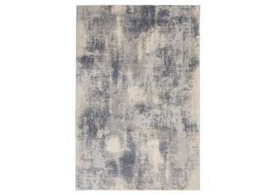 Image for Nourison Rustic Textures RUS02 Slate Blue and Ivory 4'x6' Rustic Area Rug