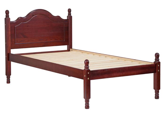 Reston Panel Bed, Twin Mahogany,Palace Imports