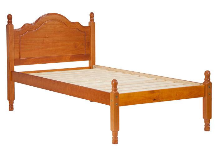 Reston Panel Bed, Twin Honey Pine,Palace Imports