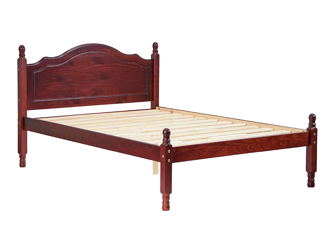 Reston Panel Bed, Full Mahogany ,Palace Imports