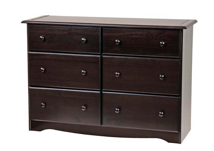 6-Drawer Double Dresser, Java,Palace Imports