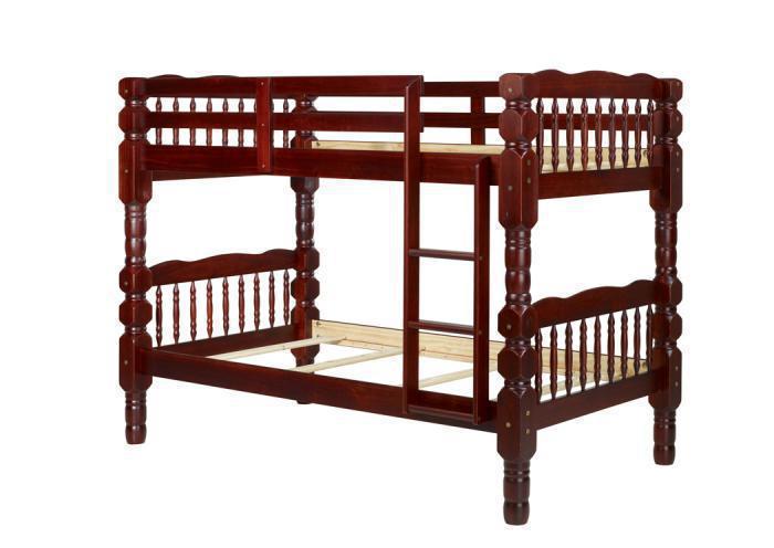 Dakota Twin/Twin Bunk Bed, Mahogany,Palace Imports