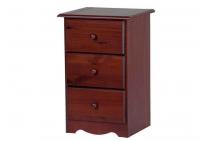 Image for 3-Drawer Night Stand, Mahogany