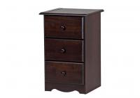 Image for 3-Drawer Night Stand, Java