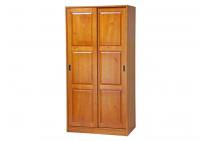 Image for 2-Sliding Door Wardrobe, Honey Pine