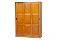 Image for 3-Sliding Door Wardrobe, Honey Pine