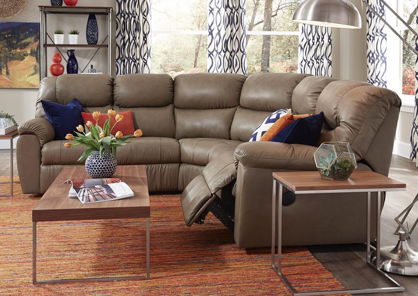 Regent Beige MA 5-Seat Reclining Sectional,Palliser Furniture