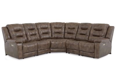 Image for Leighton 5 Piece Reclining Sectional w/Power Headrest