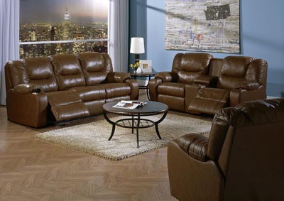 Image for Dugan Reclining Sofa and Loveseat w/Console