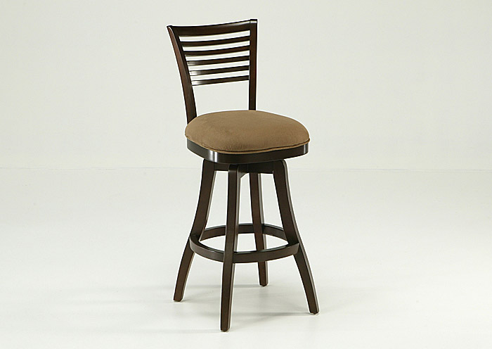 Grand Vista 26" Barstool in Cosmo Amber upholstered in Passion Suede Burnt,Pastel Furniture