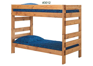 Image for Twin/Twin Stackable Bunk Bed, Unfinished
