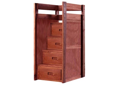 Image for Pine Four Step Staircase w/Drawers