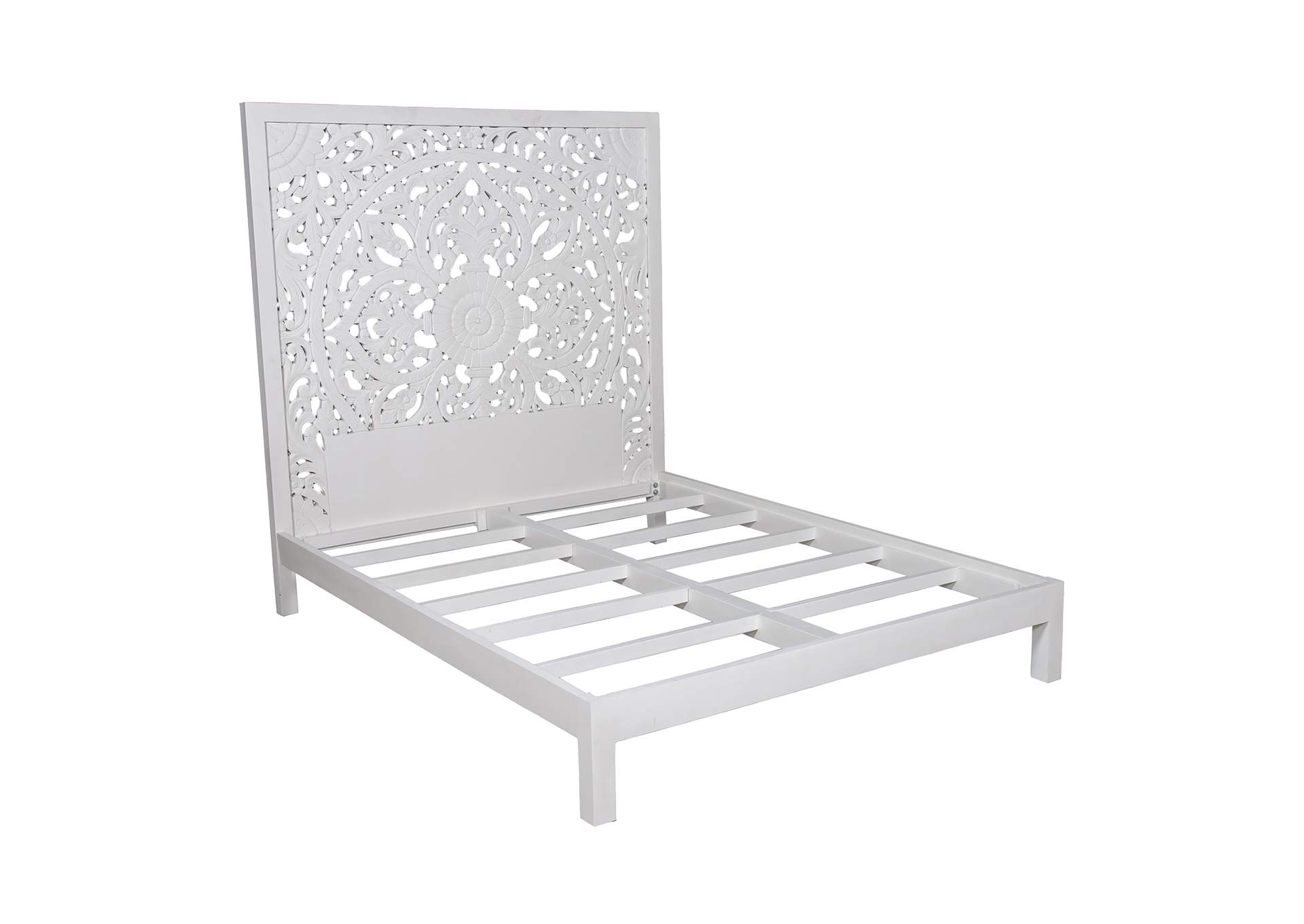 Bali Queen Bed -R/S-White,Porter Designs