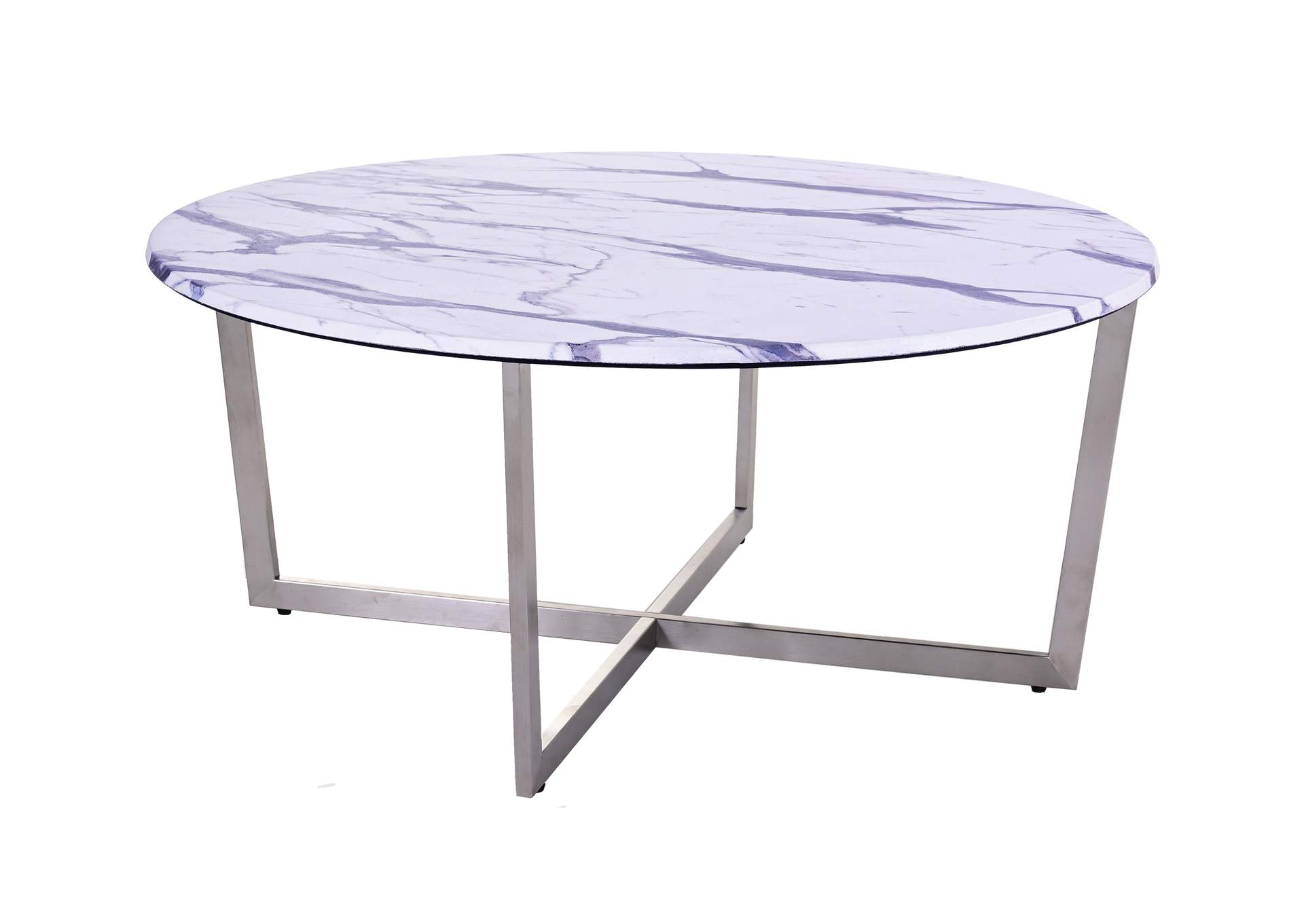 Pompei Rnd Faux Mrbl Cof Table,Porter Designs