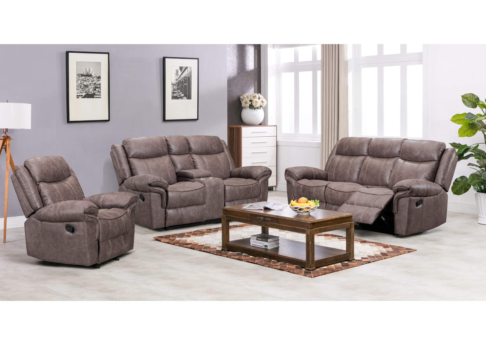 Carrizo M7621 Rec Sofa,Porter Designs