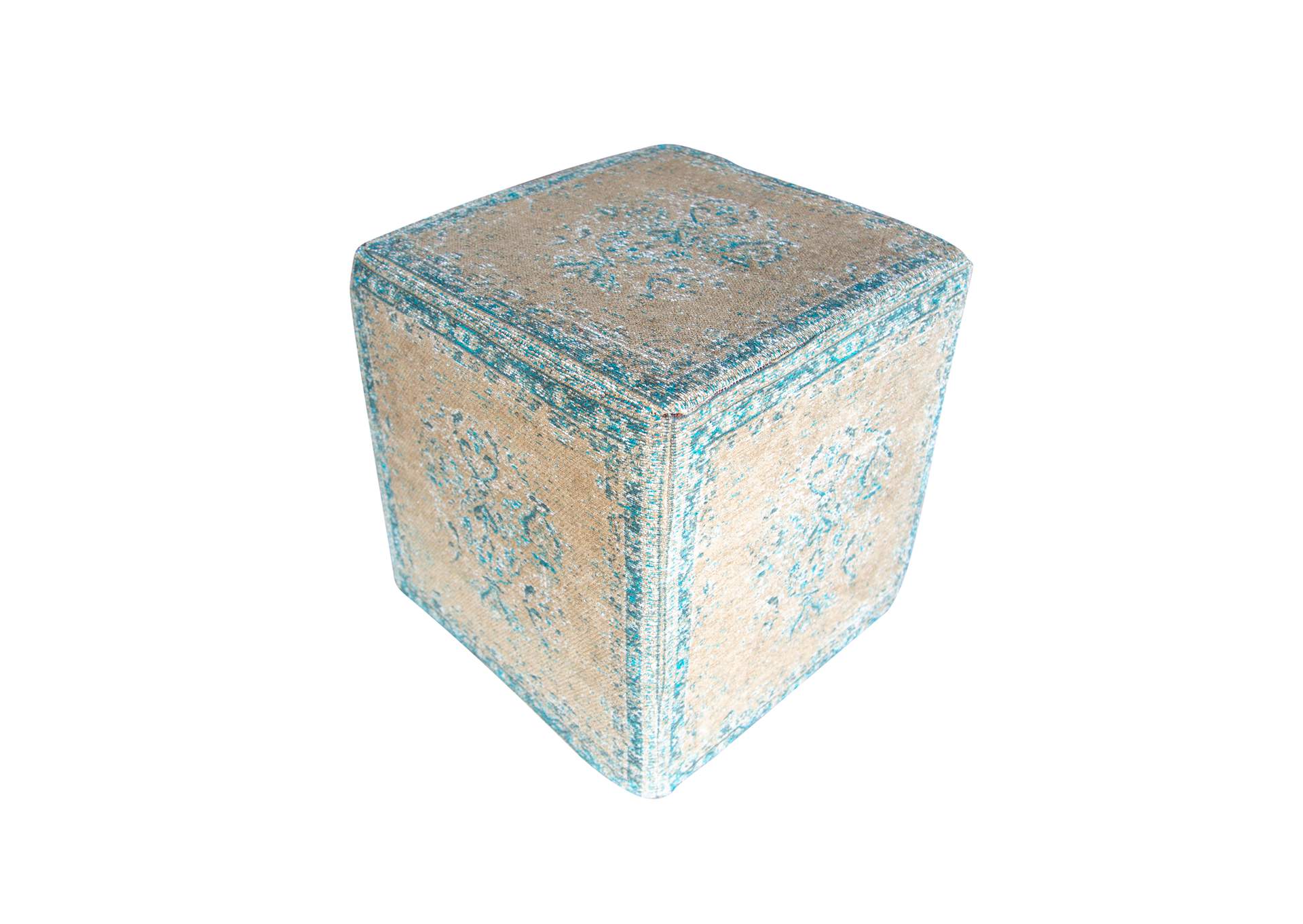 Malabar Teal Pouf,Porter Designs
