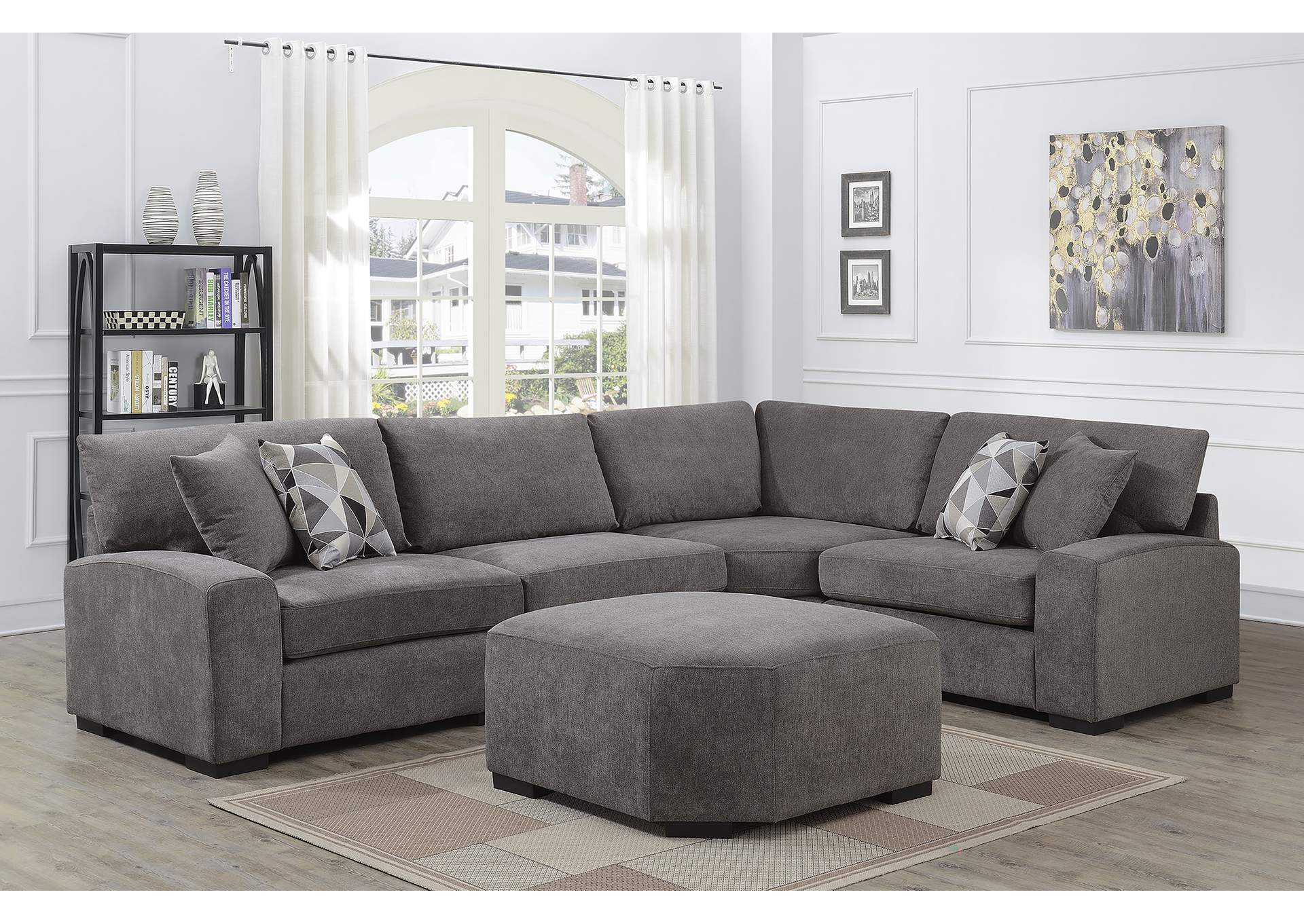 Clayton U5350 Ottoman (Vn),Porter Designs