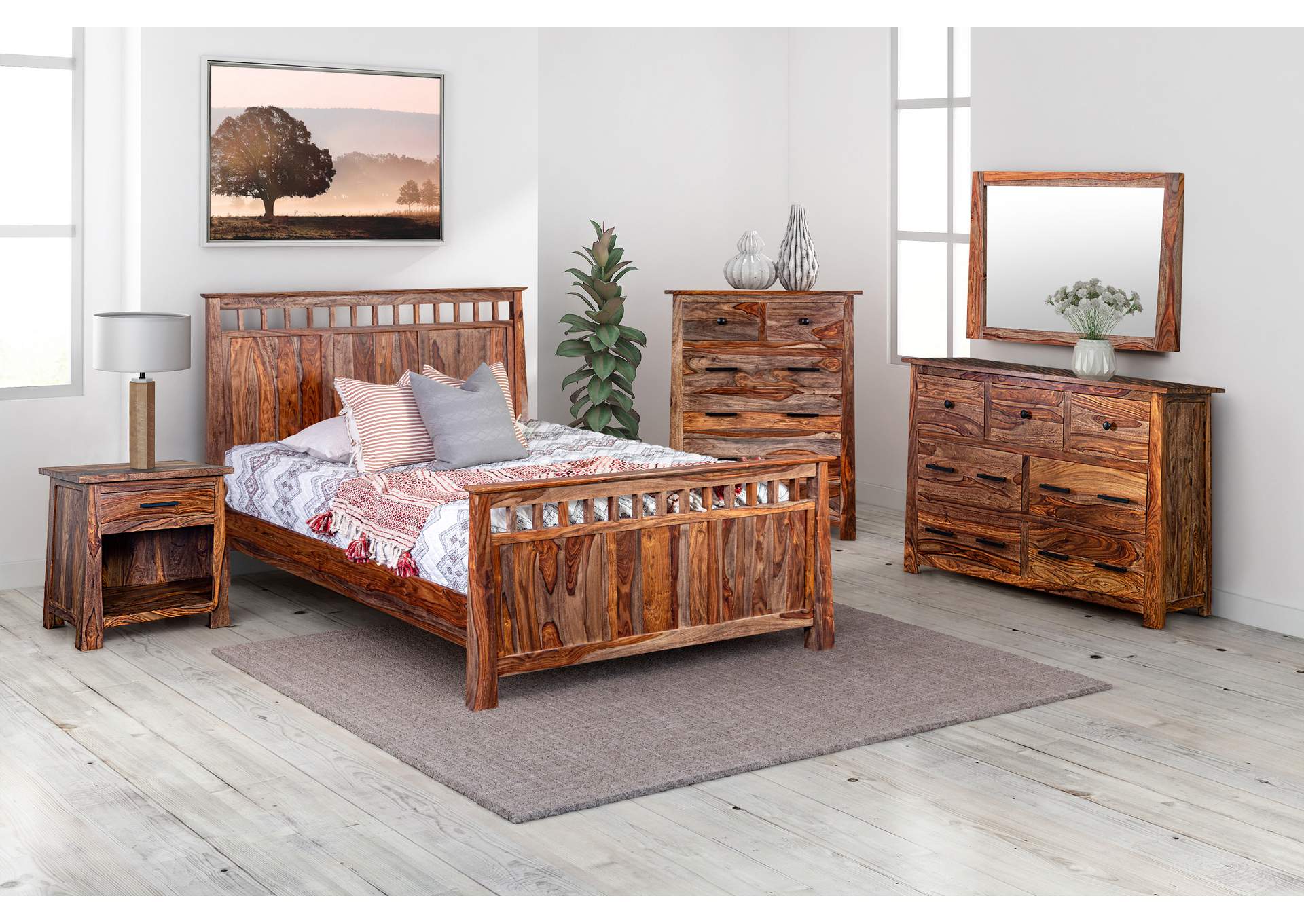 Kalispell King Bed R/S Harvest,Porter Designs