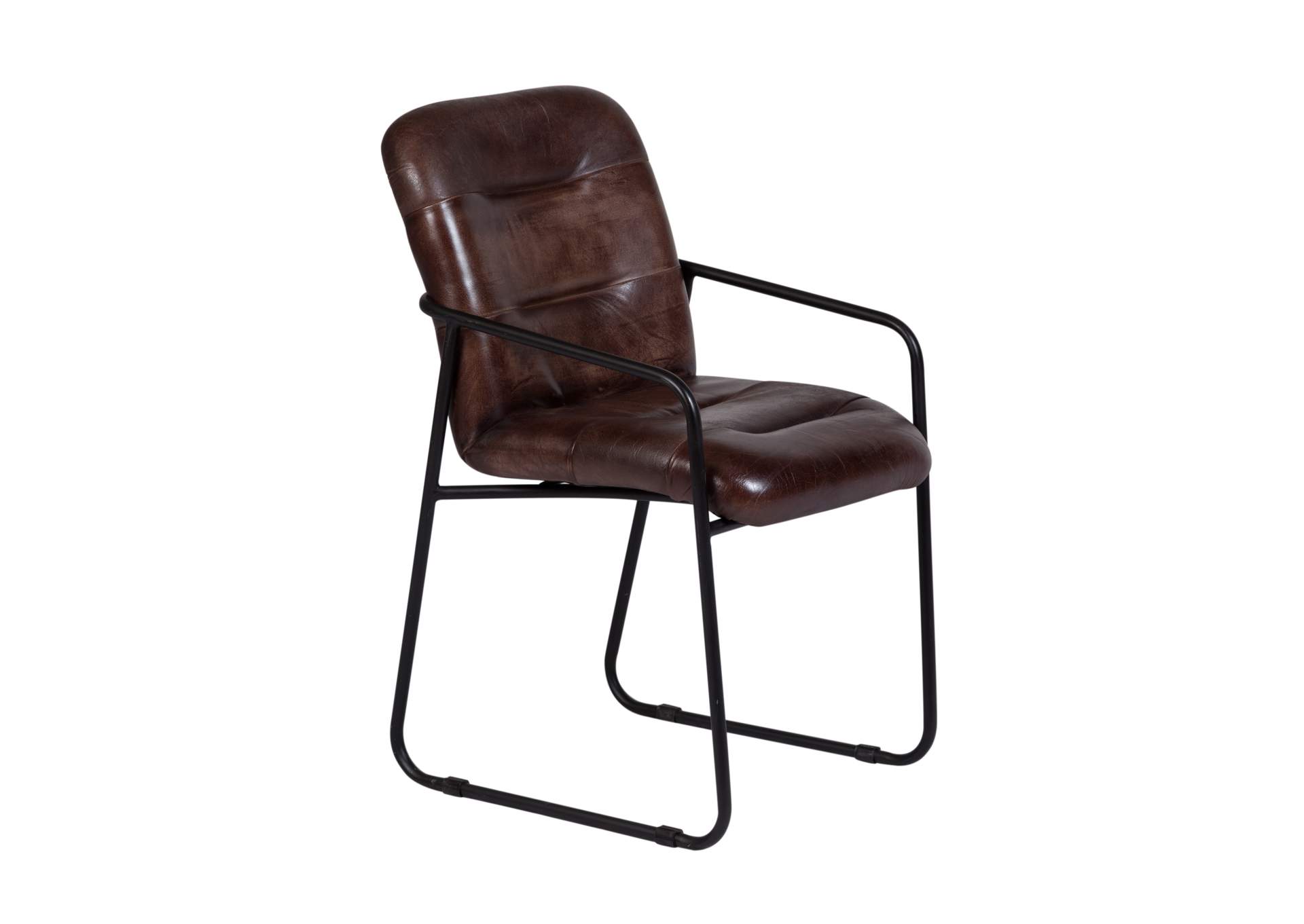 Alger Cognac Leather Chair,Porter Designs