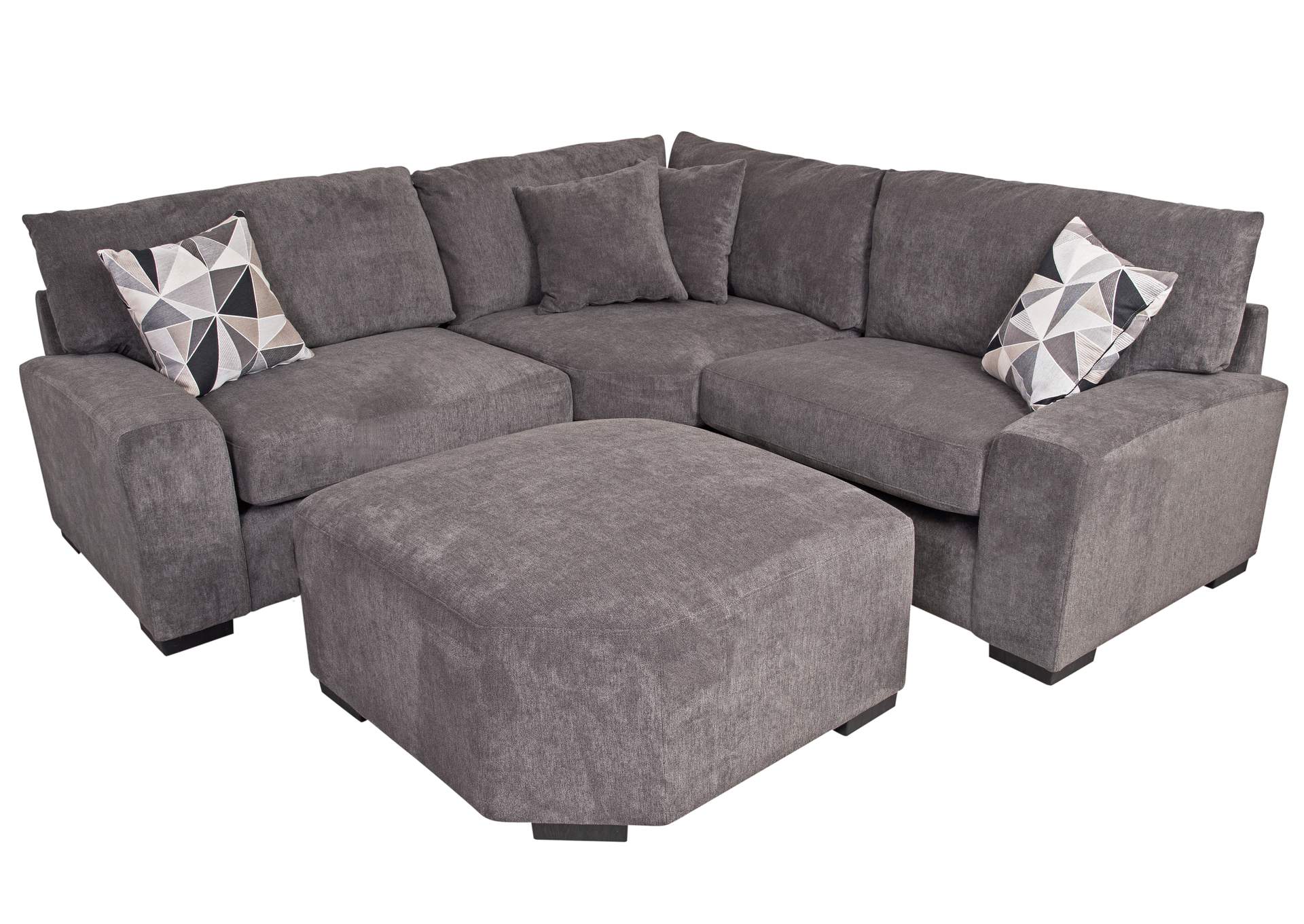 Clayton U5350 Sectional 4Pc (Rhf, Lhf, Corner, Ottoman),Porter Designs