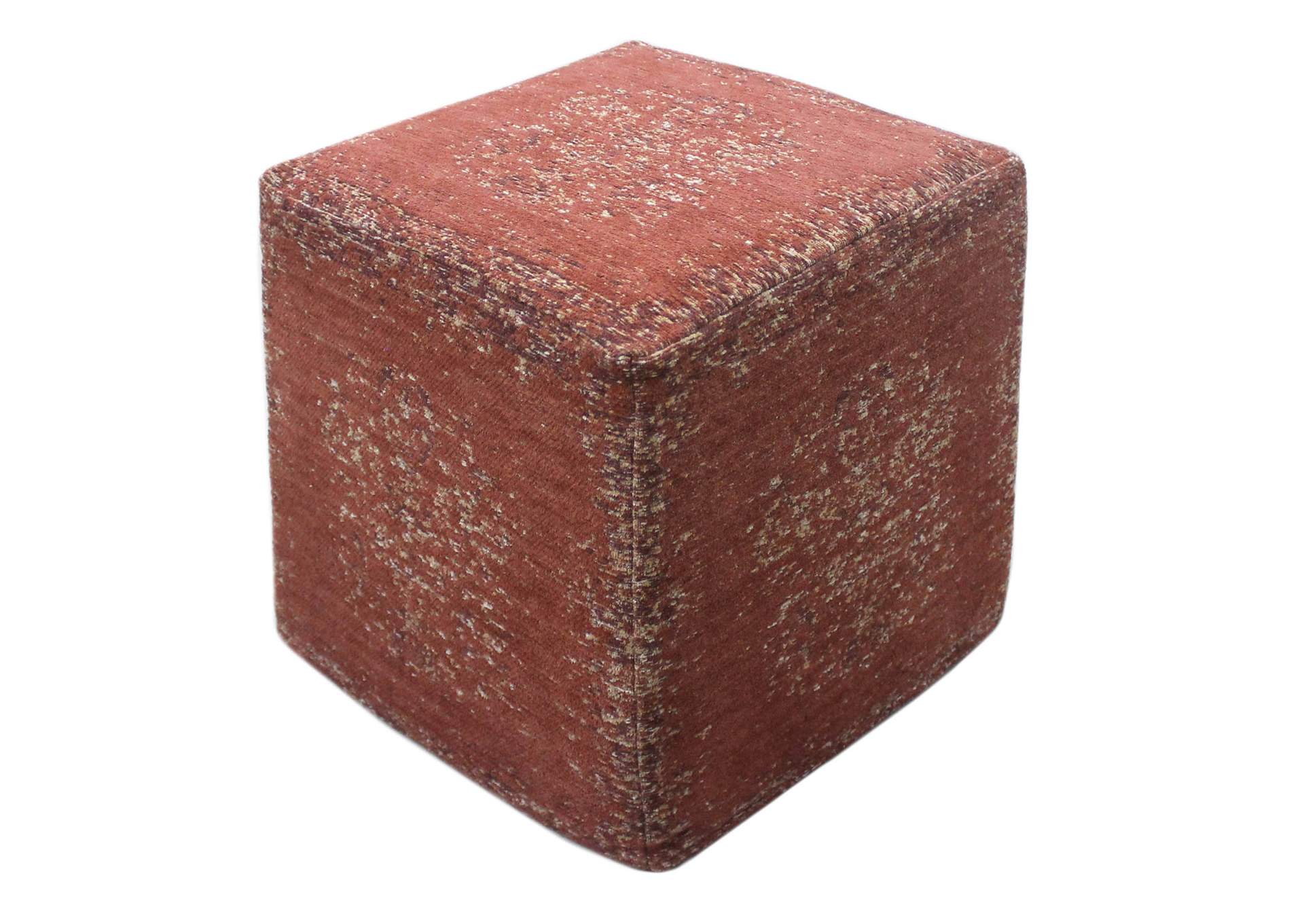 Malabar Orange Pouf,Porter Designs