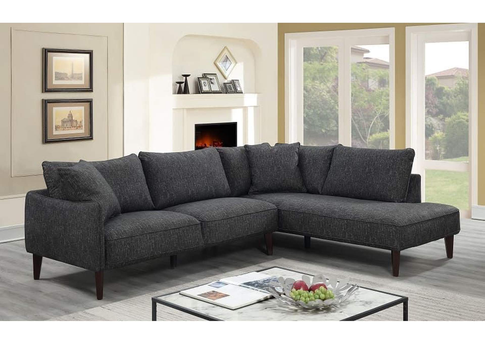 Asher U5203 Rhf Chaise (Vn),Porter Designs