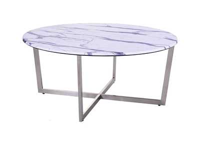 Image for Pompei Rnd Faux Mrbl Cof Table