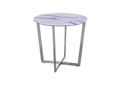 Image for Pompei Round Faux Marble End