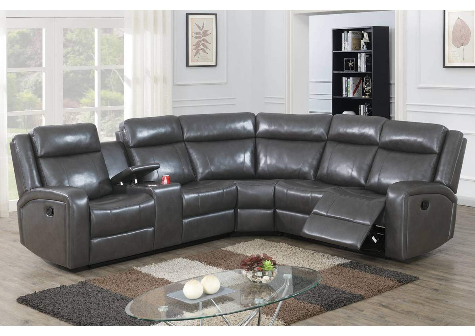 3-PC POWER RECLINING SECTIONAL,Poundex