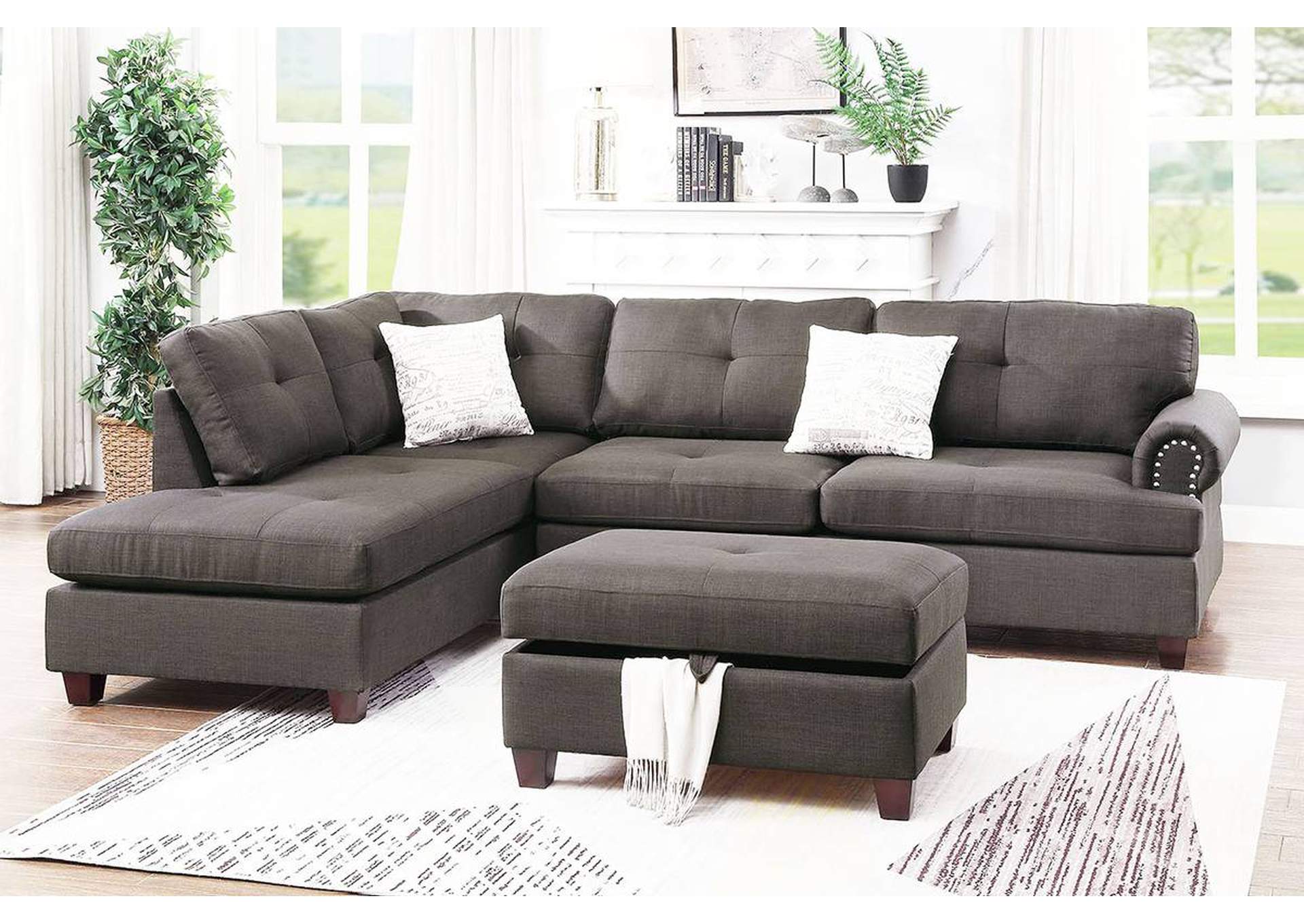 3-PCS Sectional Set,Poundex