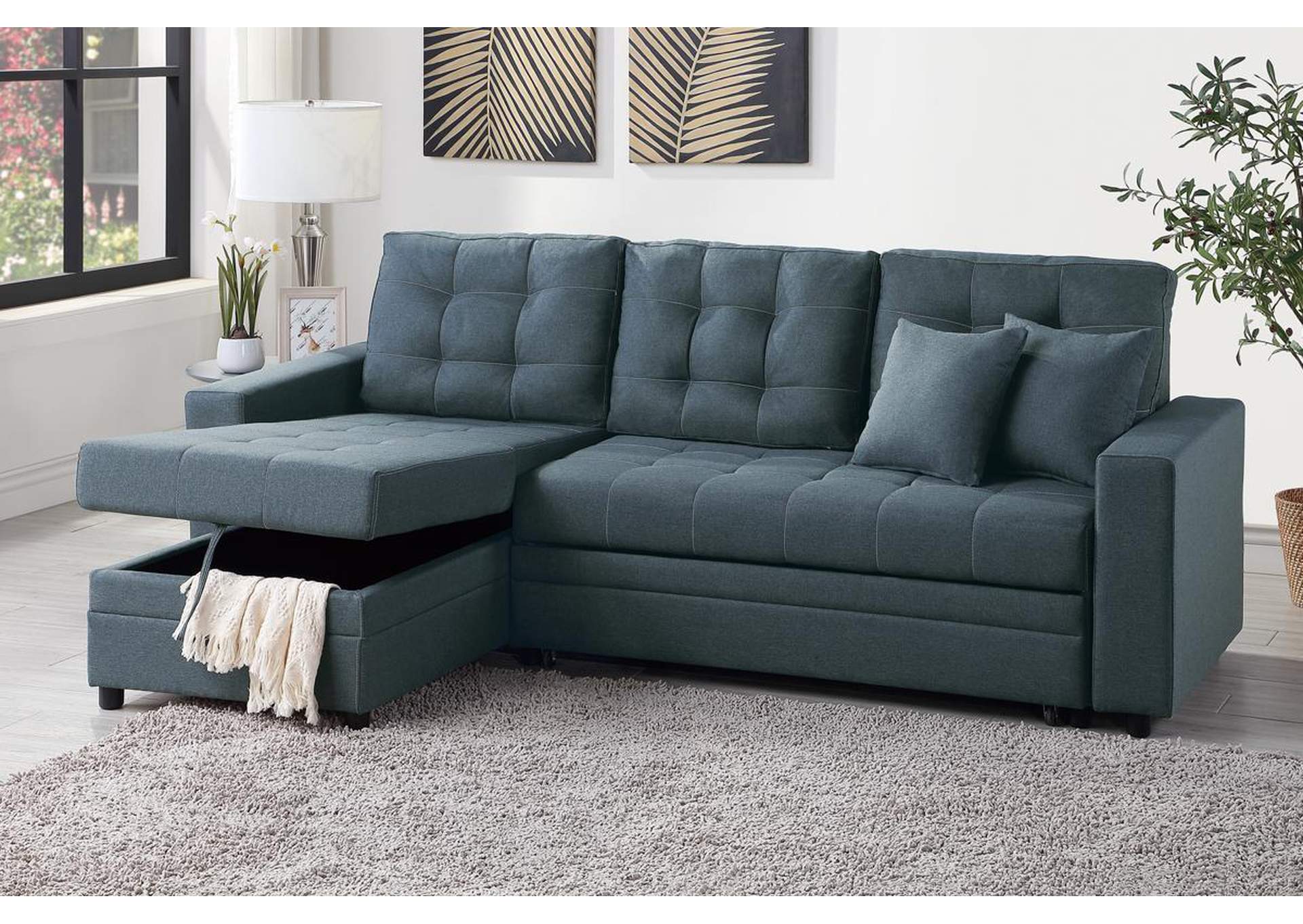 2-PCS Sectional Set,Poundex