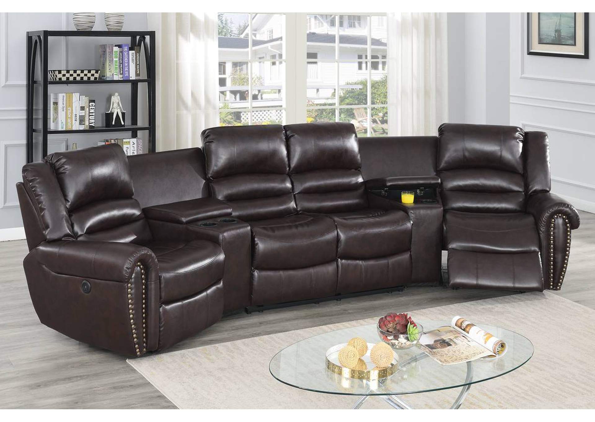 Power Theater Sectional,Poundex