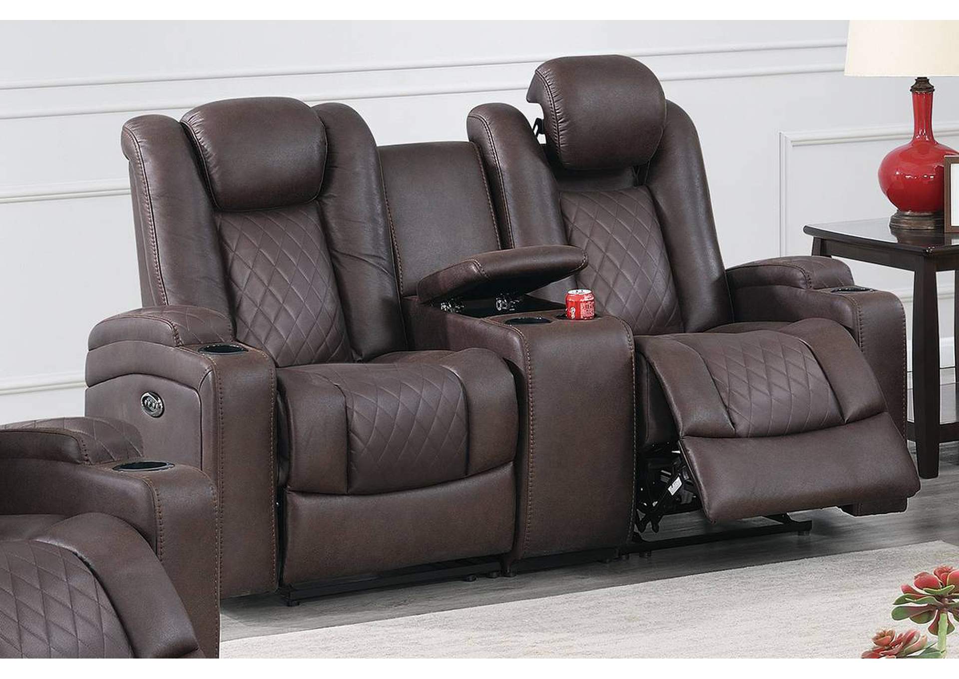 Power Motion Loveseat,Poundex