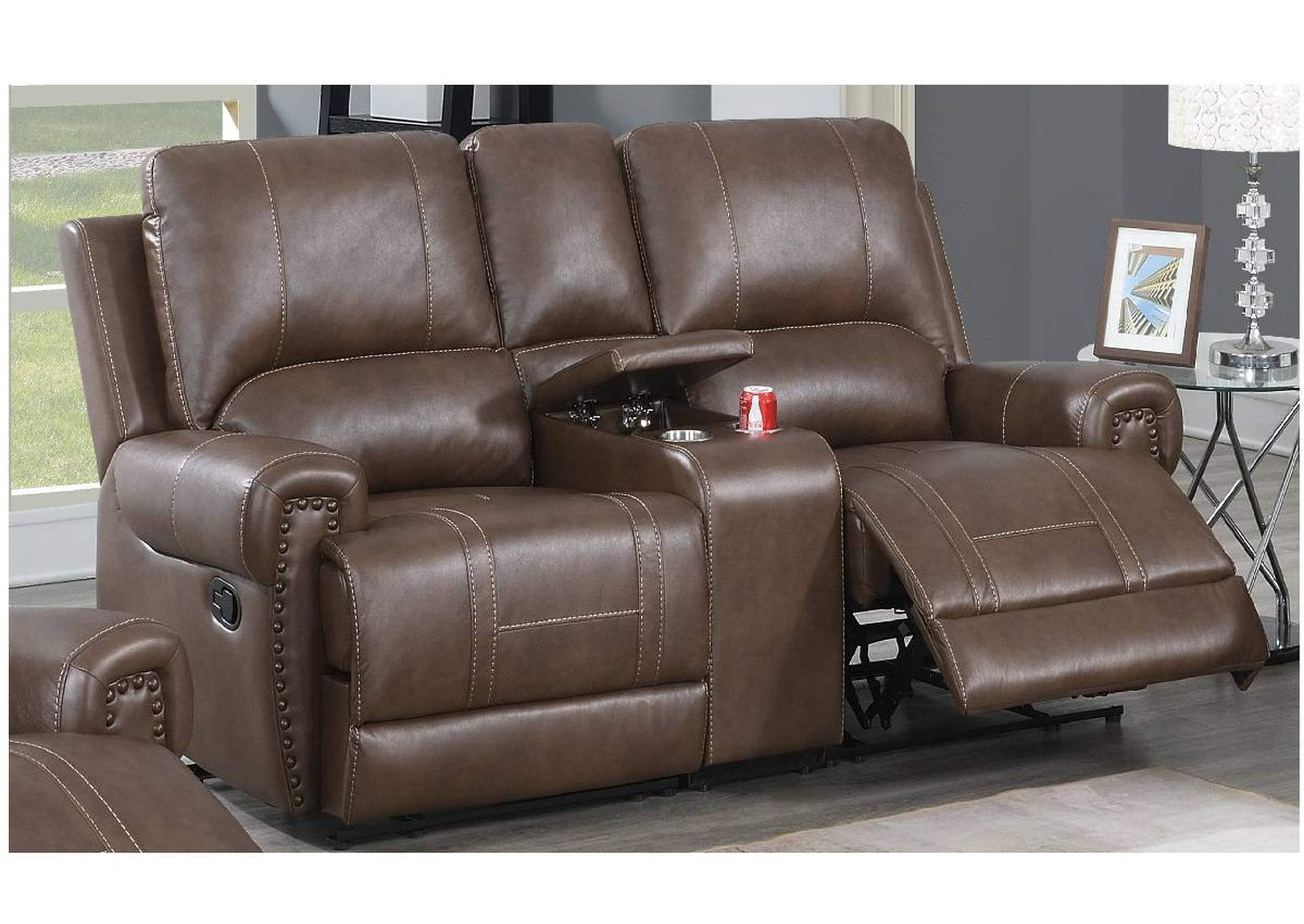 3-Pc Manual Motion Set-Loveseat,Poundex