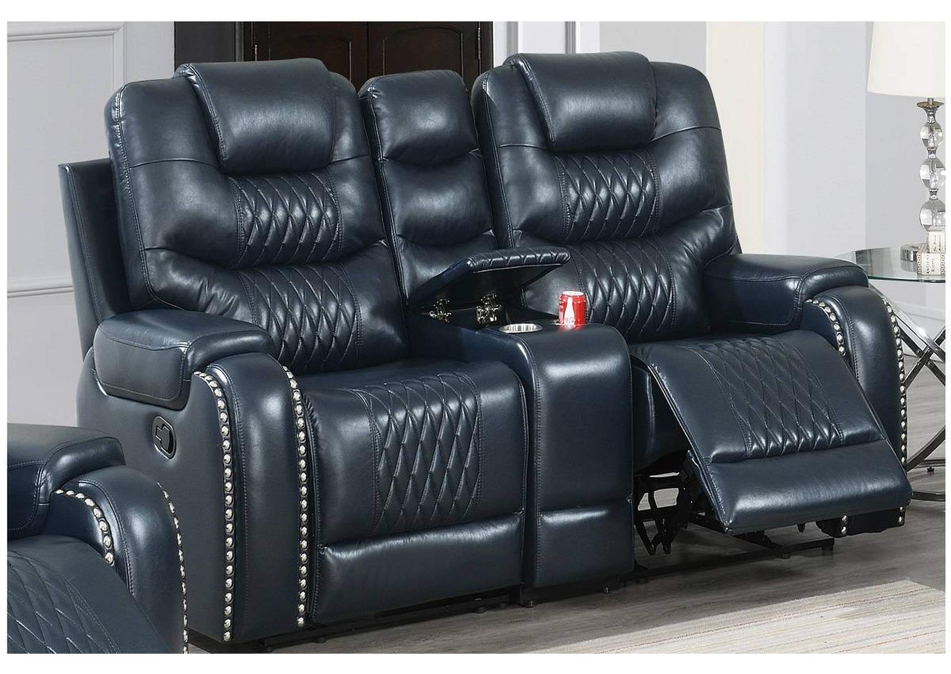 3-Pc Manual Motion Set-Loveseat,Poundex