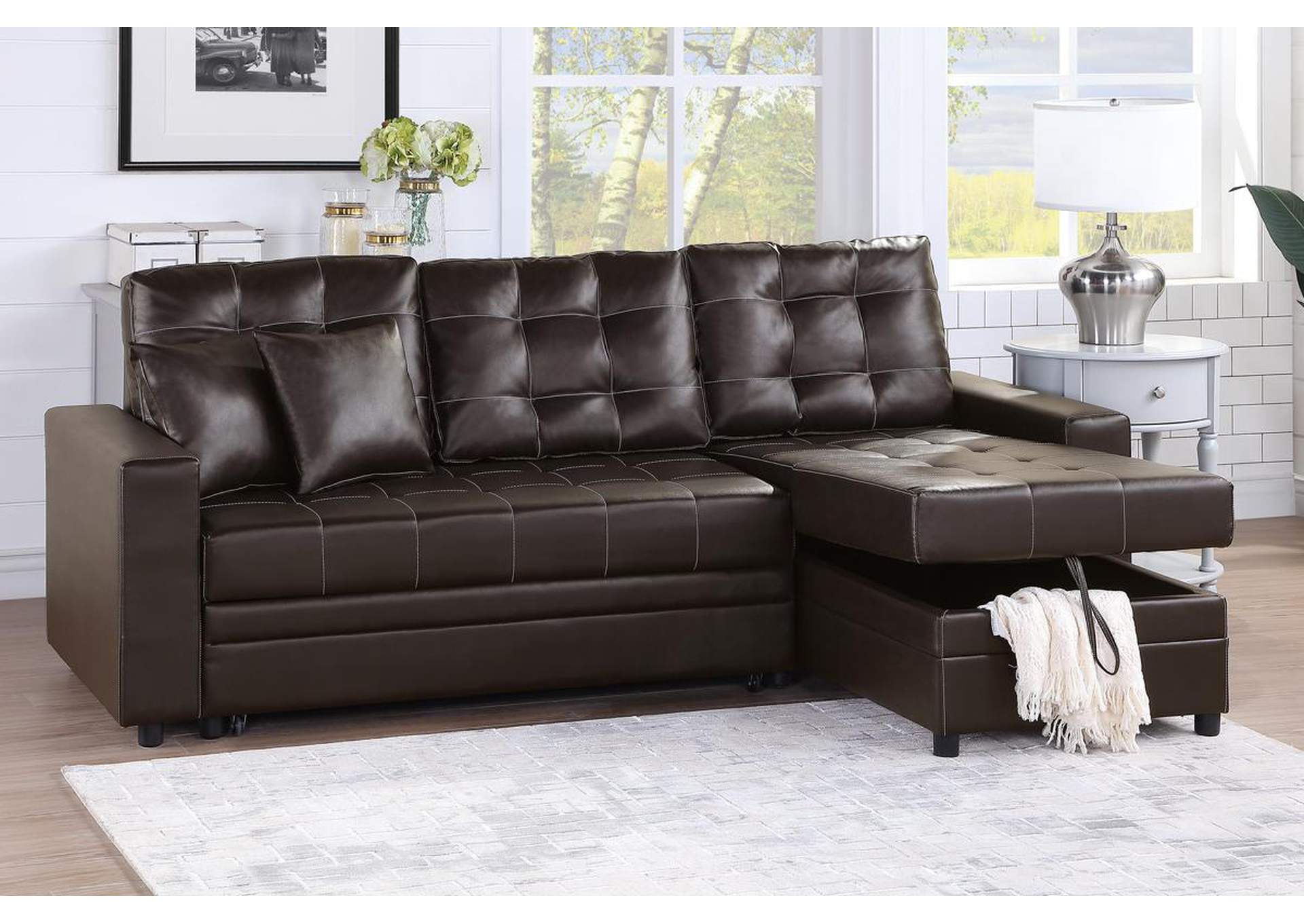 2-PCS Sectional Set,Poundex