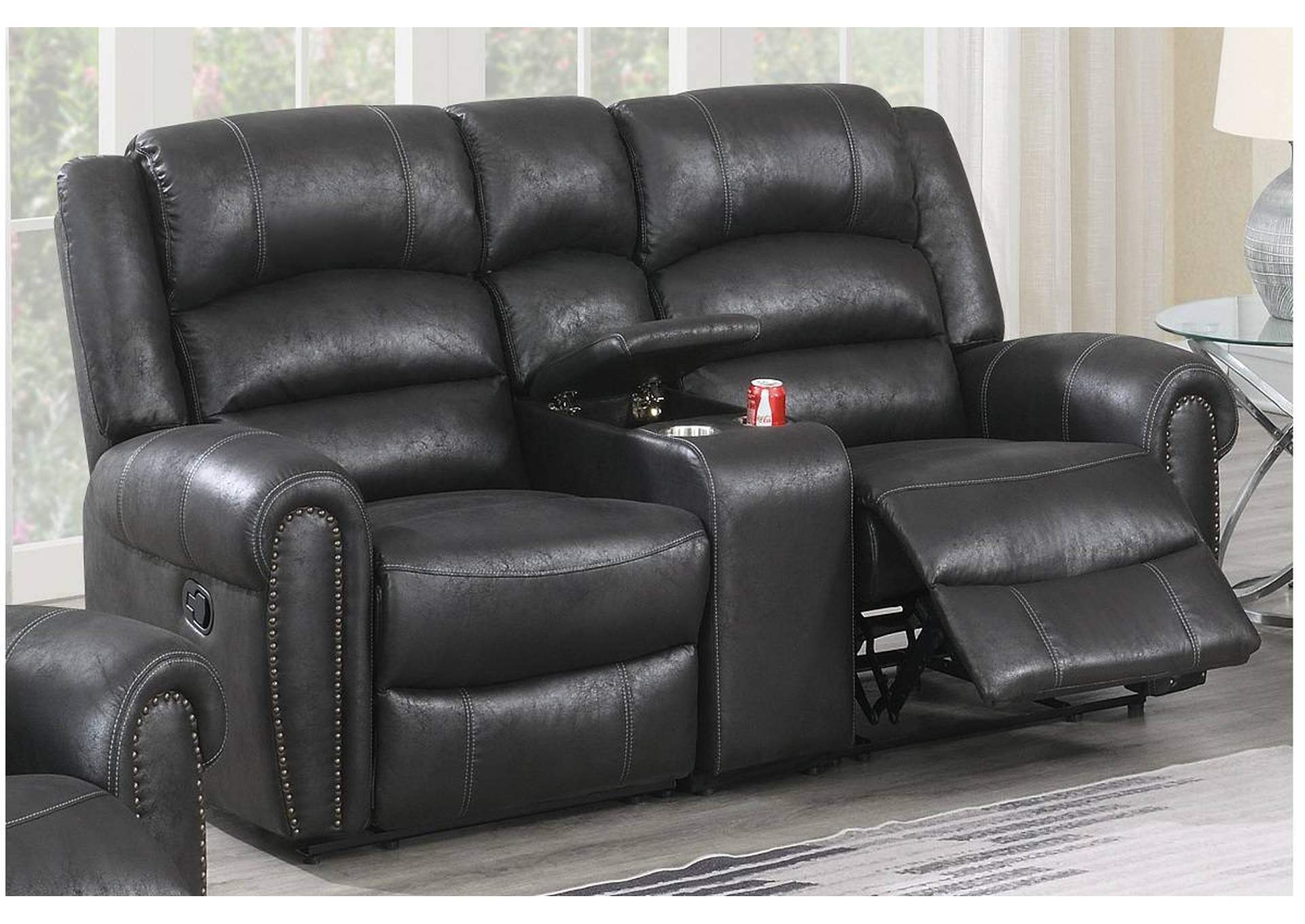 3-Pc Manual Motion Set-Loveseat,Poundex