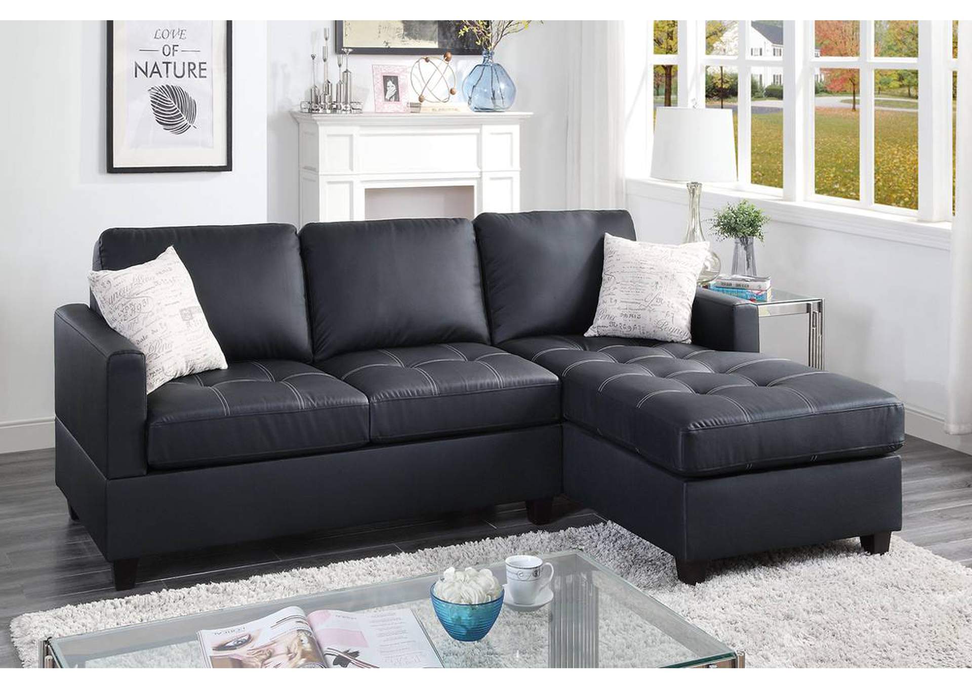 2-PCS SECTIONAL SOFA SET,Poundex