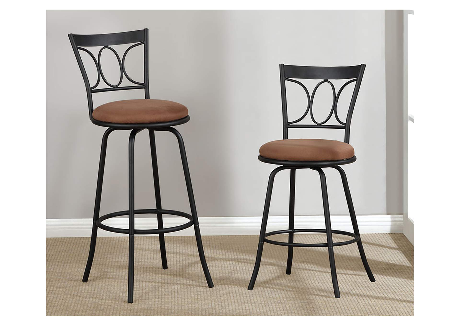 Swivel Bar Stool [Set of 2],Poundex