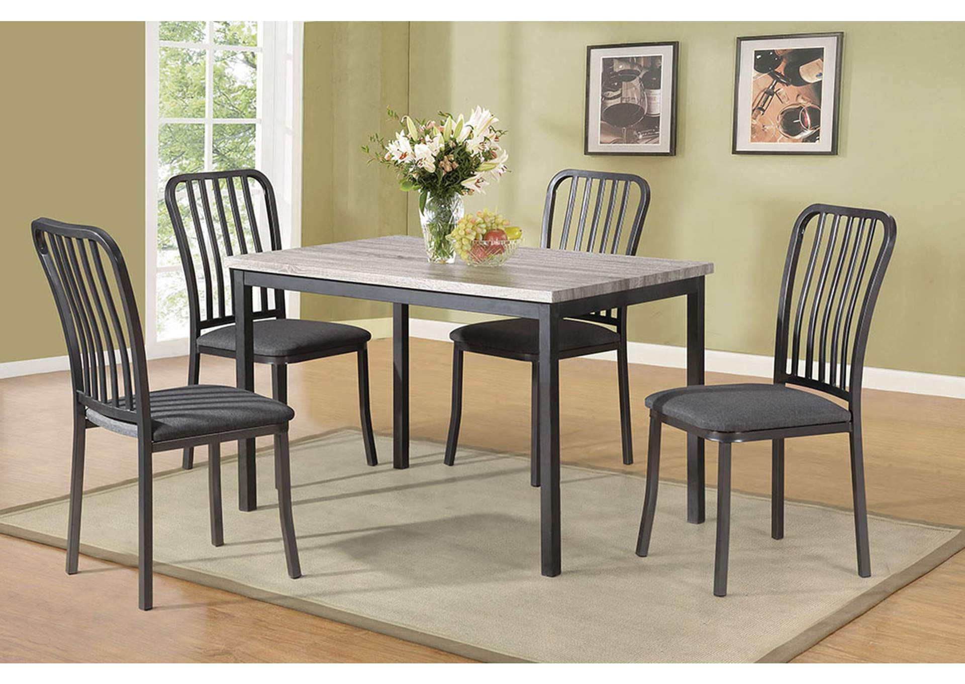 5 Piece Dining Set,Poundex