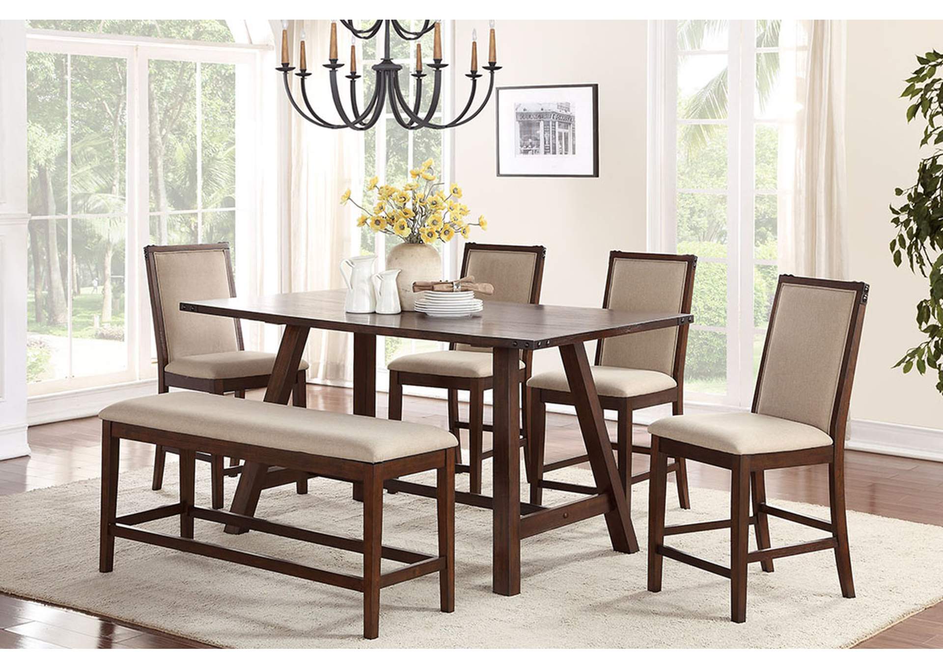 Counter Height Table,Poundex