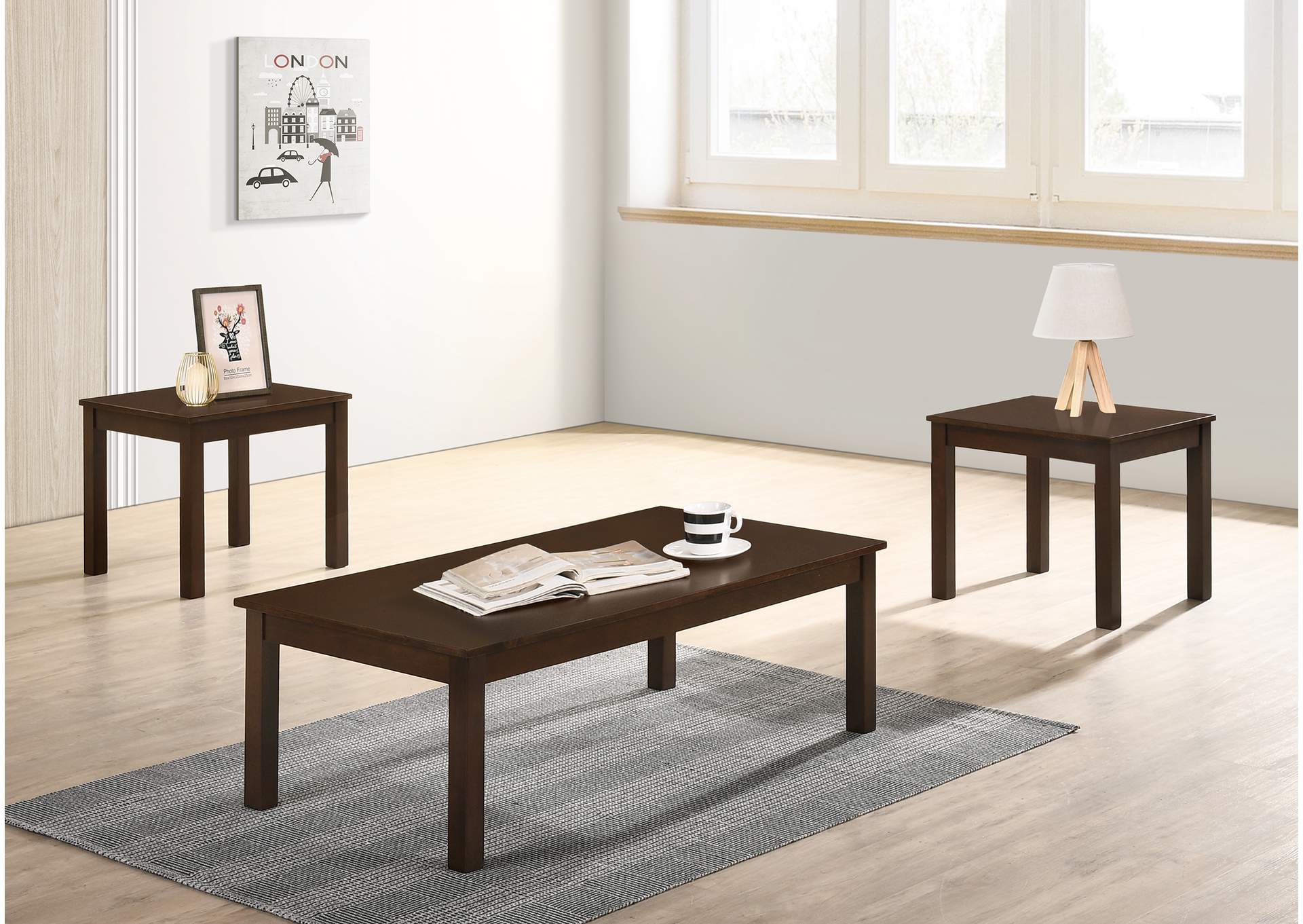 Coffee Table Set,Poundex