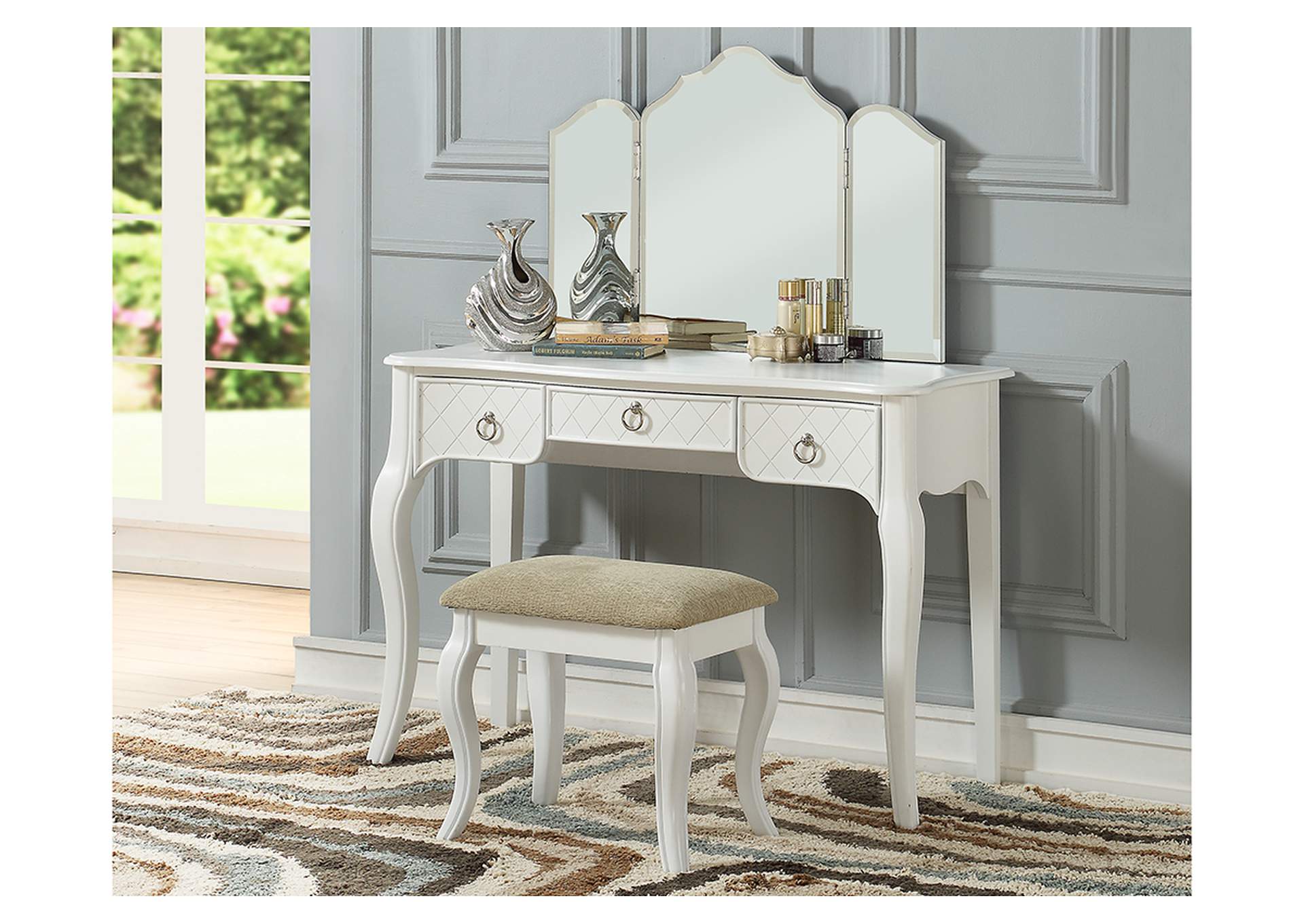 Bedroom Vanity,Poundex