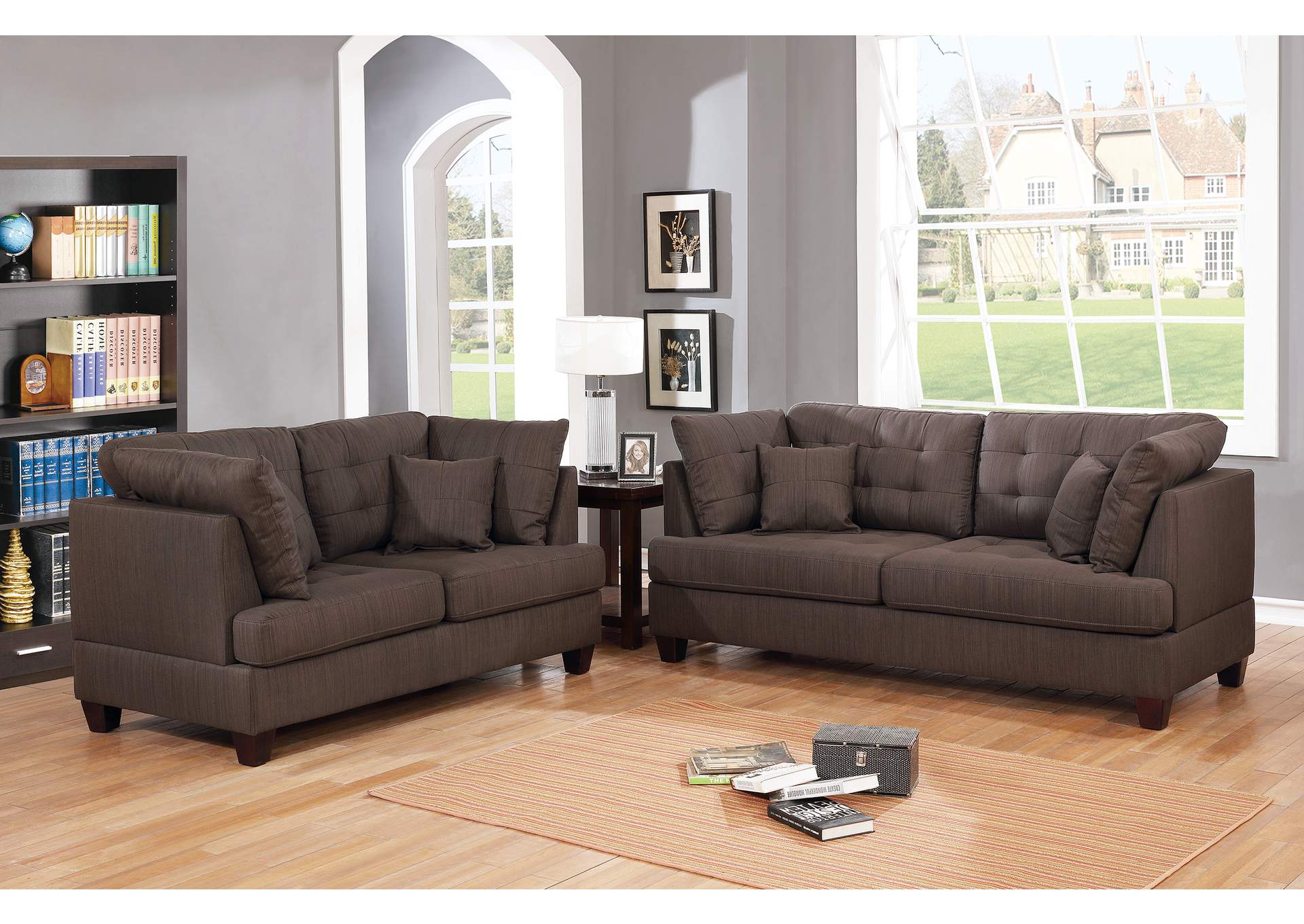 2-Pcs Sofa Set,Poundex