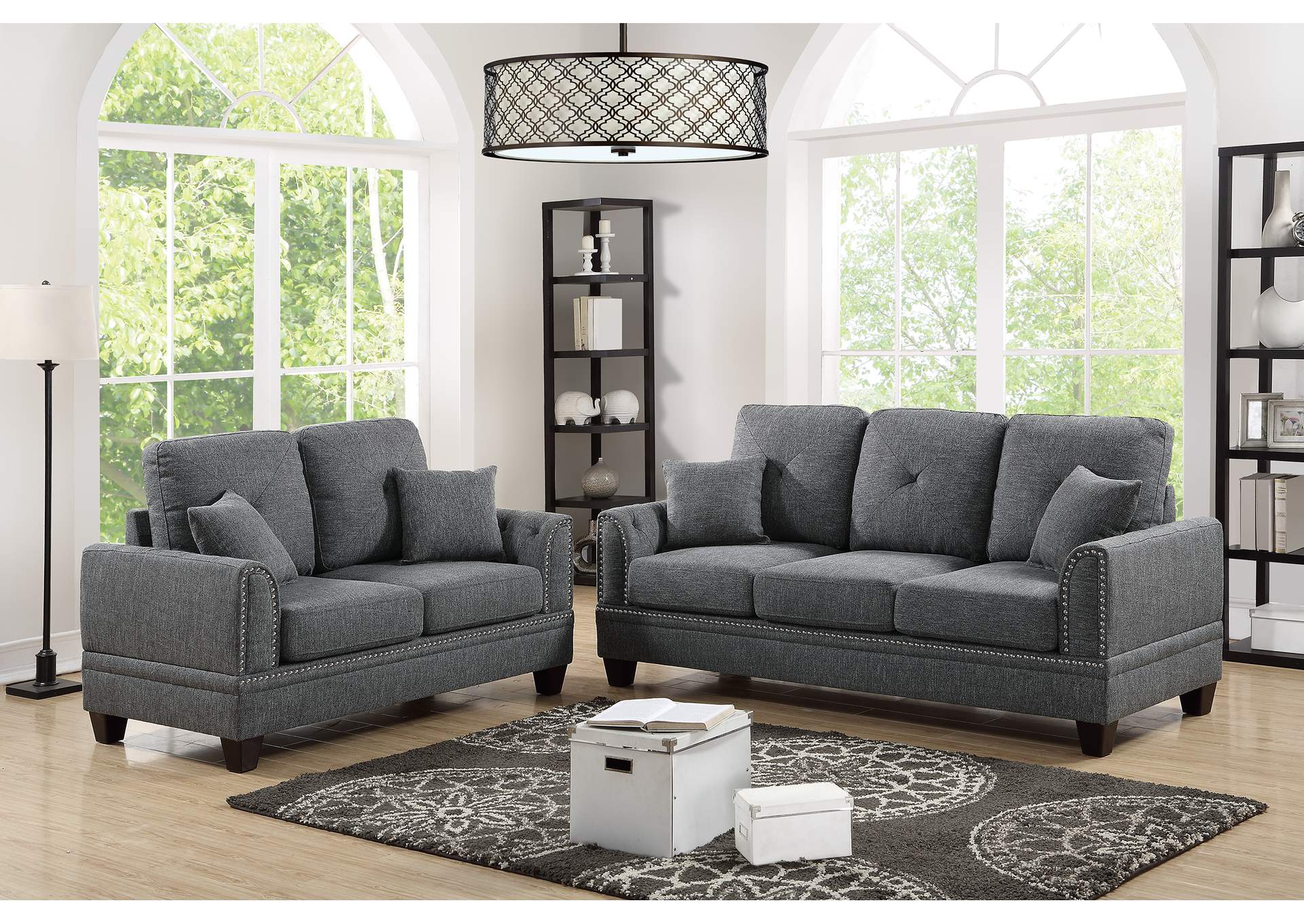 2-Pcs Sofa Set,Poundex